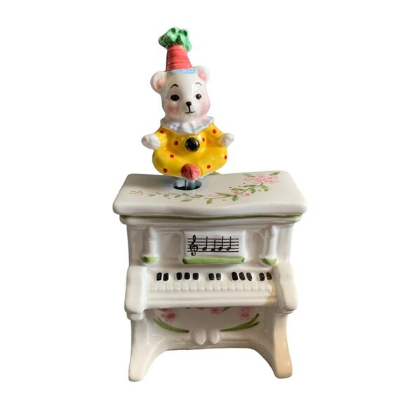 Schmid Other - Vintage Schmid Yamada Music Box with Clown Bear & Piano